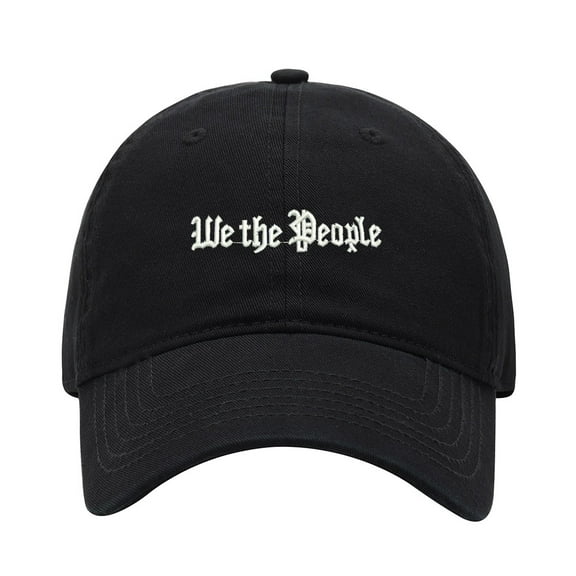 Baseball Cap Embroidered Hat for We The People Men's Adjustable Cotton Unisex Embroidery Baseball Caps