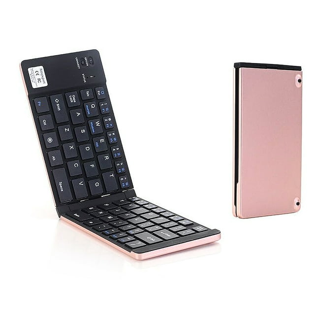 Mistaha GK228 Bluetooth Wireless Keyboard 66 Keys Folding Mini Portable Office Keyboard with Stand for