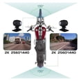 thumbnail image 6 of 2K 2560*1440 Motorcycle Box DVR Dash Cam HD Front Rear View Camera GPS Recorder Waterproof 3" IPS Screen ,Effortless Control, 6 of 7