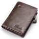 thumbnail image 1 of Coin Card Wallet RFID Blocking Men's Card Wallet Vintage Top Layer Cowhide Wallet with Zipper Pocket, 1 of 5