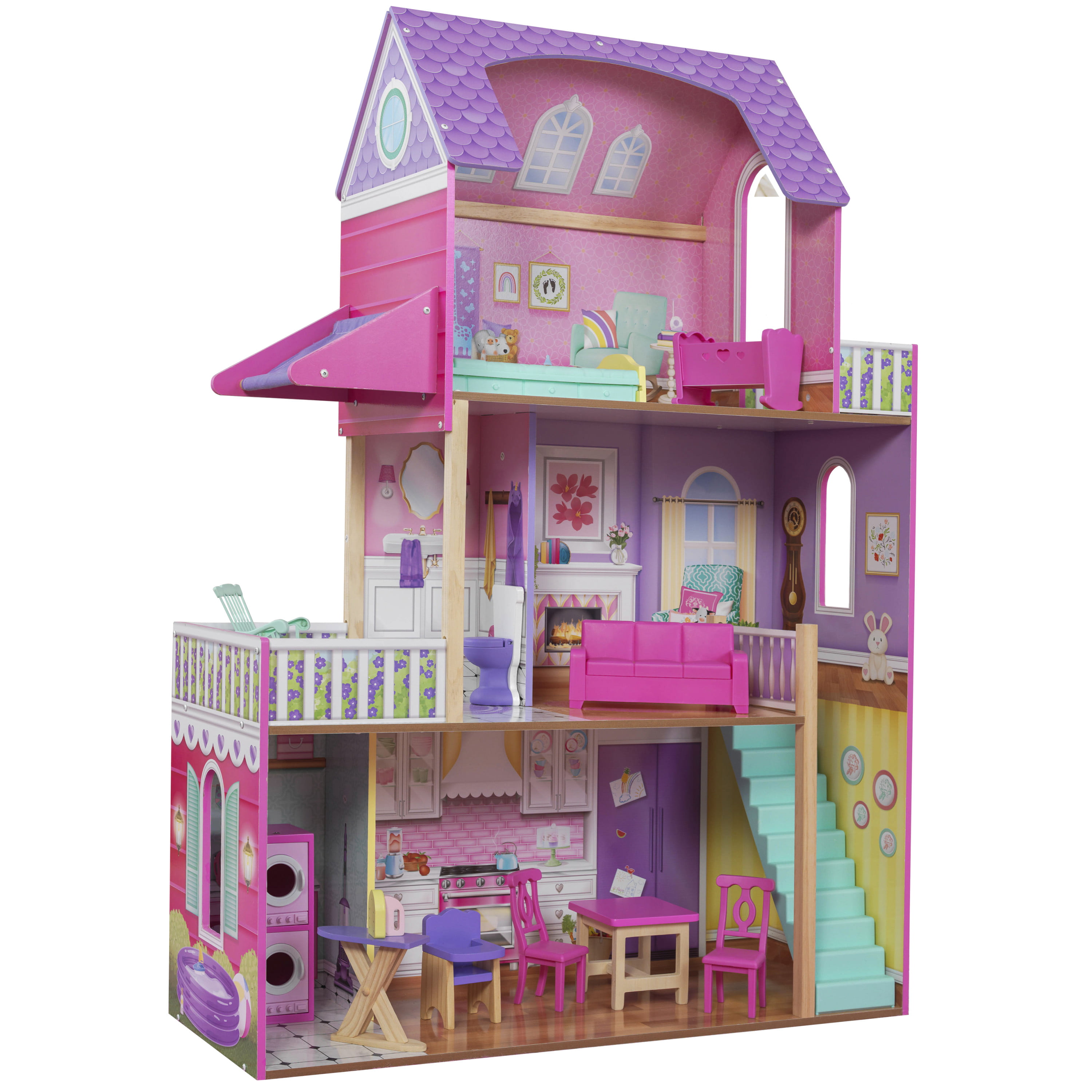 2 BLUE DOORS REPLACEMENT Fisher Price Loving Family Dream Dollhouse 