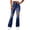 Dark Blue, variant on Women's Jeans Wide Leg Elastic Waist Plus Size Casual High Waisted Wide Leg Elastic Waist Walking Pocket Denim Pant