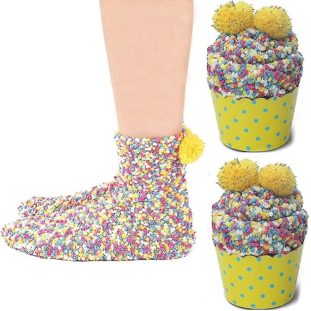 2 cajas de regalo calcetines tiernos suaves, cómodos, cálidos y esponjosos calcetines de casa para mujeres y niñas, calcetines de Navidad, regalo de San Valentín