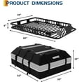 thumbnail image 5 of GARVEE Roof Rack Cargo Basket,64"x39"x6" Universal Rooftop Cargo Carrier Basket with Luggage Bag for Suvs,Trucks,Vehicles, 5 of 9