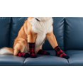 thumbnail image 4 of Anti-Slip Dog Socks for Large Dogs - Winter Boots for Cold Weather - Red & Black- Size XL, 4 of 4