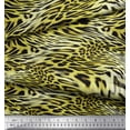 thumbnail image 3 of Soimoi Satin Silk Fabric Leopard & Tiger Animal Skin Print Fabric by The Yard 42 Inch Wide, 3 of 3