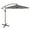 Black Striped, variant on Westin Outdoor 9801012 10 ft. Cantilever Hanging Patio Umbrella, White