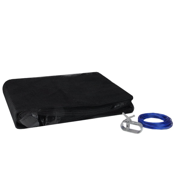 Swimline Deluxe Oval Above-Ground Pool Closing Leaf Net Cover 12' x 24' - Black