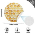 thumbnail image 2 of Ryvnso Honey Round Plate Mats Dining Table Placemat Set of 4 for Holiday Decoration, 2 of 7