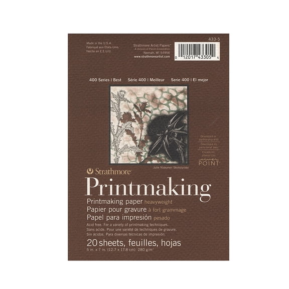 400 Series Heavyweight Printmaking Paper 5 in. x 7 in., pad of 20 sheets (pack of 12)