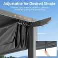 thumbnail image 6 of Vitarpatio 10' x 10' Outdoor Retractable Pergola with Canopy, Aluminum Pergola Patio Grill Gazebo w/ Drainage Holes & Windproof Hooks, 6 of 10