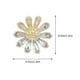 thumbnail image 5 of Flower Pin Multi Color Copper Material Brooch Fashion Shirt Accessories For Gathering 1Pack, 5 of 5