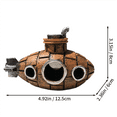 thumbnail image 6 of B Fish Tank Submarine Aquarium Decorative Housing Ornaments Submarine Fish Tank Landscaping Breeding House Spawning, 6 of 6