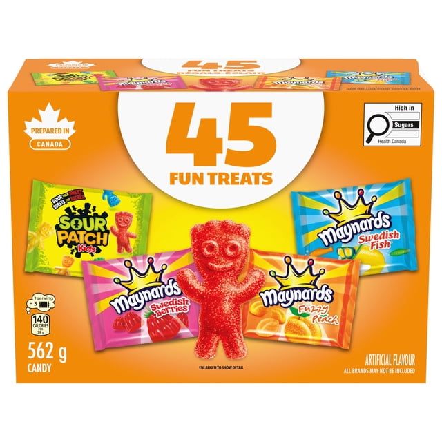 Maynards, Assorted Gummy Candy 45 Count, 562g