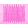 thumbnail image 1 of Ahgly Company Indoor Rectangle Solid Pink Modern Area Rugs, 2' x 5', 1 of 4