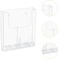 thumbnail image 4 of Generic Brochure Holder Wall Mount Pamphlet Holder Acrylic Rack Booklet Display Stand Clear Literature Holder for Paper, Exhibition, 22.5cmx4.2cmx25.1cm, 4 of 7