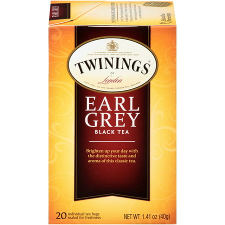 (2 Pack) Twinings of LondonÂ® Earl Grey Black 20 ct Tea Bags 1.41 oz.