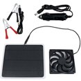 Sufanic 10W Solar Panel Powered Fan, Mini Ventilator Exhaust Fan for Greenhouse Pet /Dog House Chicken House Outdoor