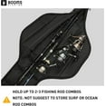 thumbnail image 2 of PB4 4.4ft~5ft Rod & Reel Case, Portable Folded Fishing Bag with 0.6ft Extended Design, Stores 2~3 Rods, 2 of 5
