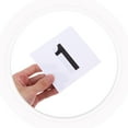thumbnail image 7 of Raindrops PVC Table Number Place Cards Assorted Colors for Wedding Reception Party 50 Pieces, 7 of 7