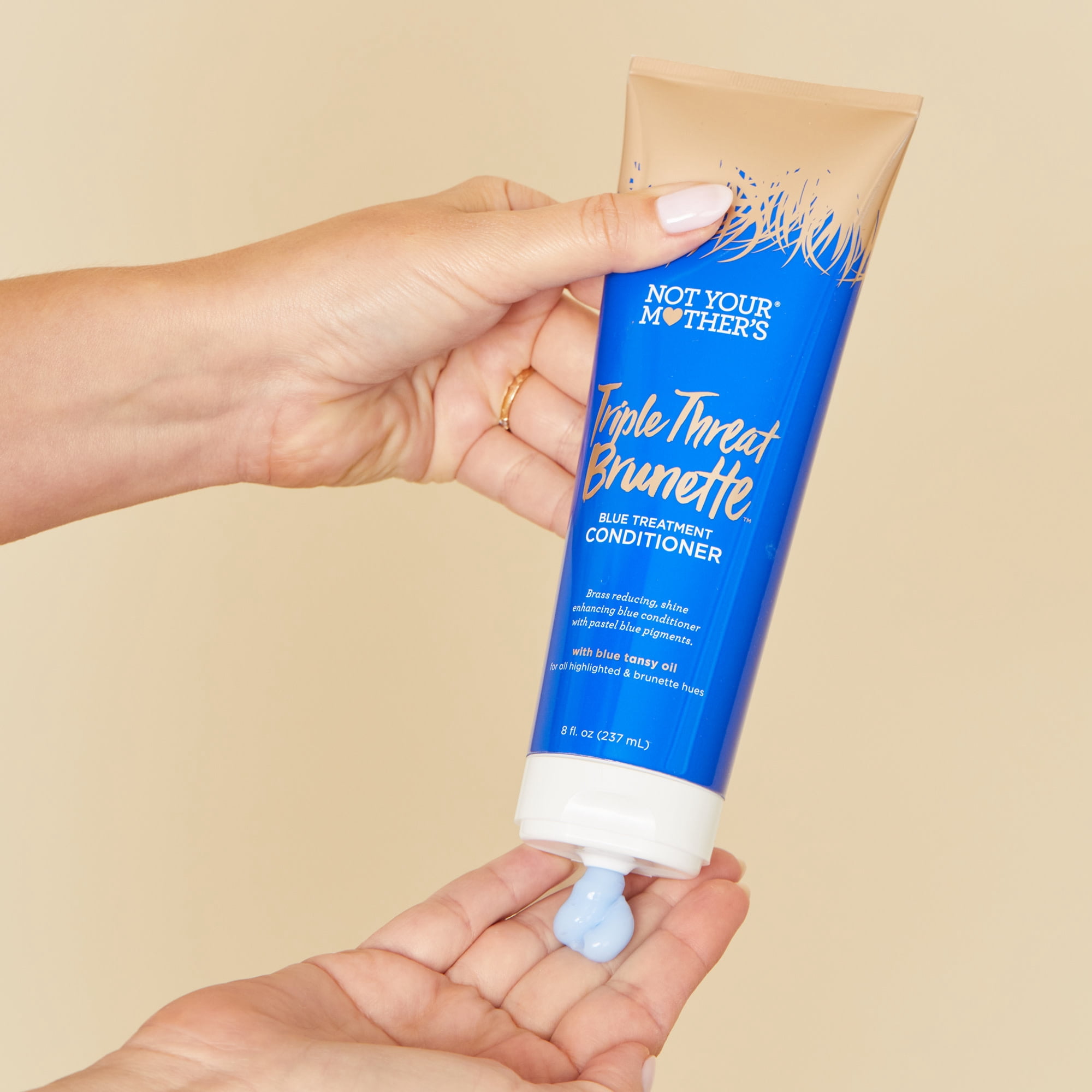 Not Your Mother's Triple Threat Brunette Blue Treatment Conditioner for Brown Hair, 8 fl oz
