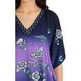 thumbnail image 3 of Miss Lavish London Kaftan Dresses for Women,Beach Kaftan Coverups,Hawaiian Coverups for Women,Long Beach & Swimsuit Coverups,Plus Size African Caftan Dress,Moroccan Style Loungewear Blue 2XL, 3 of 6