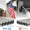 thumbnail image 3 of DIIG 6FT Flag Pole Kit,Stainless Steel American US Flagpole for Outdoor Garden Yard House Silver(Without Bracket), 3 of 8