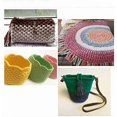 thumbnail image 4 of Mumup DIY T-Shirt Yarn, Soft Cotton Fabric Cord, Chunky Knitting Yarn, Spaghetti Yarn, Zpagetti Yarn, Crochet Fabric Yarn 100g with One Crochet Hook, 4 of 4