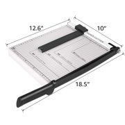 Paper Cutter Guillotine Style 12 Cut Length x 10 Metal Base Trimmer