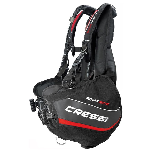 Chaleco BCD CRESSI Aquaride 2.0 Buceo Tecnico Negro/Rojo Talla XS