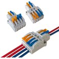 thumbnail image 1 of 10 piezas KV424 Conectores de cable con tuerca de palanca, 2 en 4 salidas Conductor de 6 puertos Conectores de cable compactos, Bloque de terminales de resorte de conector compacto ZefeiWu 8390615070416, 1 of 1