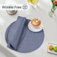 thumbnail image 6 of VCVCOO Reversible Heat Resistant Cloth Placemats Set of 6 - Polyester Linen Blend Machine Washable, 6 of 10