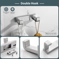 thumbnail image 4 of 4-Piece Bathroom Hardware Set Brushed Nickel Towel Bar Set Premium Stainless Steel Bath Towel Holder Sets Towel Racks Wall Mounted, 4 of 15