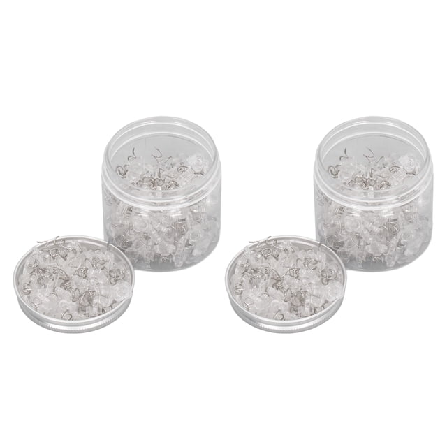 Headliner Pins, Easy To Use 400 Pieces Widely Clear Heads Tacks Plastic Box For Bed