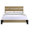 thumbnail image 4 of Modway Rhiannon Diamond Tufted Velvet Wood Queen Bed in Walnut/Charcoal, 4 of 6