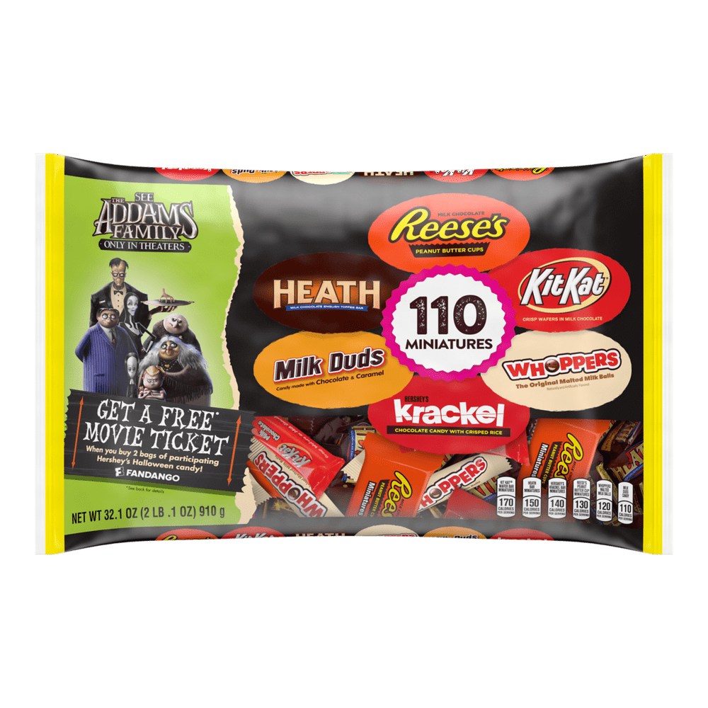 Hershey�s, Halloween Miniatures Chocolate Candy Assortment, 110 Pieces