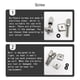 thumbnail image 5 of Tornillo de tabla de surf Toystoory de acero inoxidable 6PCS, 5 of 6