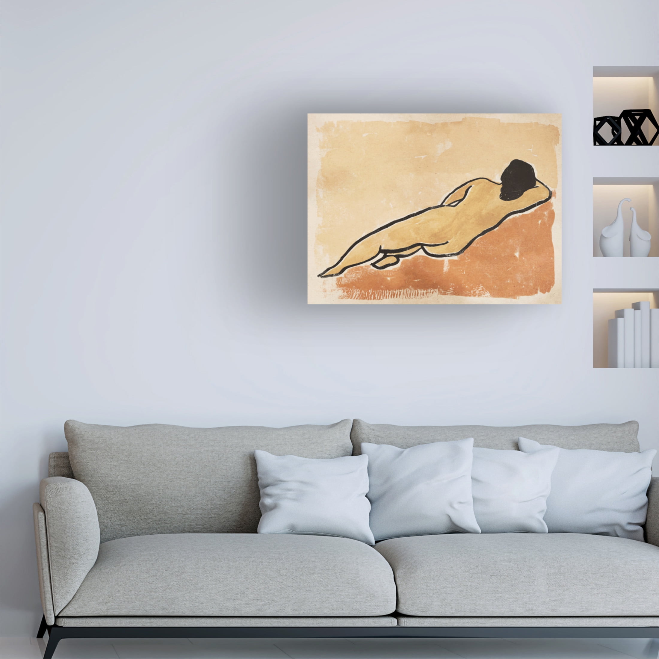 Trademark Fine Art Victoria Barnes Afternoon Repose I Canvas Wall Art