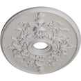 thumbnail image 3 of Ekena Millwork 30 3/4"W x 21 1/4"H x 3 7/8"ID x 1 5/8"P Alexa Ceiling Medallion (Fits Canopies up to 5 5/8"), Hand-Painted Ultra Pure White, 3 of 6