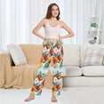 thumbnail image 6 of FORMRS Women's Pajama Pants with Pockets Soft Comfy Loungewear Sleep Bottom, Sizes S-2XL, Watercolor Tomatoes, 6 of 8
