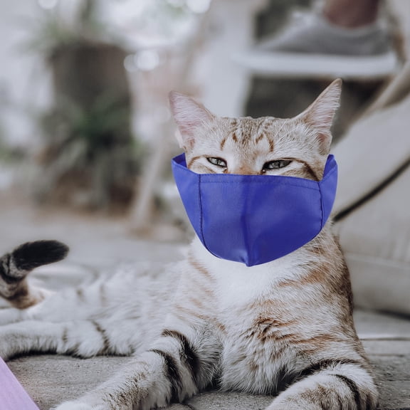 PBPBOX Breathable Cat Muzzle Bite Mouth Cover For Grooming Bathing Prevents Biting Licking Pet Accessory For Cats