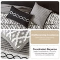 thumbnail image 2 of Nanshing Donovan 10PC Geometric Luxury Comforter Set, Black, Queen, 2 of 6