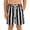 Black, variant on Athletic Shorts for Boys, Two-Tone Stripe Printed Lightweight Breathable Gym Workout Shorts, Running Basketball Performance