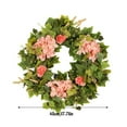 thumbnail image 3 of Up to 65% off! Spring And Summer Simulated Embroidery Ball Vines Wreath Home Outdoor Wedding Party Decoration Pendant Wreath Outdoor Indoor Garden Home Decoration, 3 of 7
