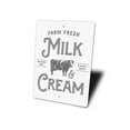 thumbnail image 4 of Milk & Cream Novelty Decor, Metal Wall Sign - 10x14 Inches, 4 of 4