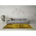 thumbnail image 3 of Ahgly Company Indoor Rectangle Abstract Yellow Modern Area Rugs, 3' x 5', 3 of 4