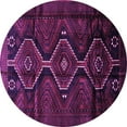 thumbnail image 1 of Ahgly Company Indoor Round Persian Purple Traditional Area Rugs, 3' Round, 1 of 4