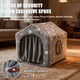 thumbnail image 4 of Casa para Perros de Interior Pelemee con Estrellas Luminiscentes Nocturnas y Armazón Gris, 4 of 7
