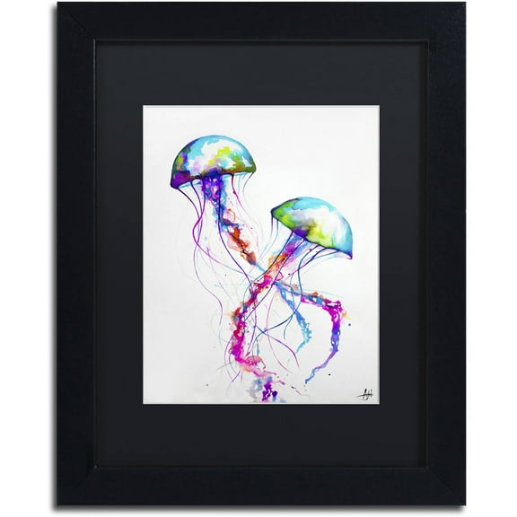 Trademark Fine Art 'Narasumas' Canvas Art by Marc Allante, Black Matte, Black Frame