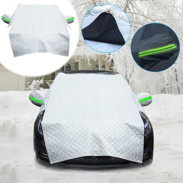 Couverture de voiture anti-neige d'hiver montée sur véhicule 